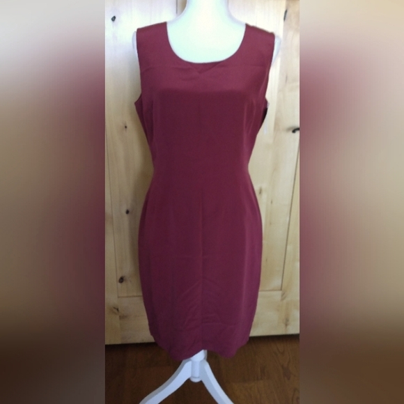 Hugo Buscati Silk Dress NWT Classic Sheath - Picture 1 of 8
